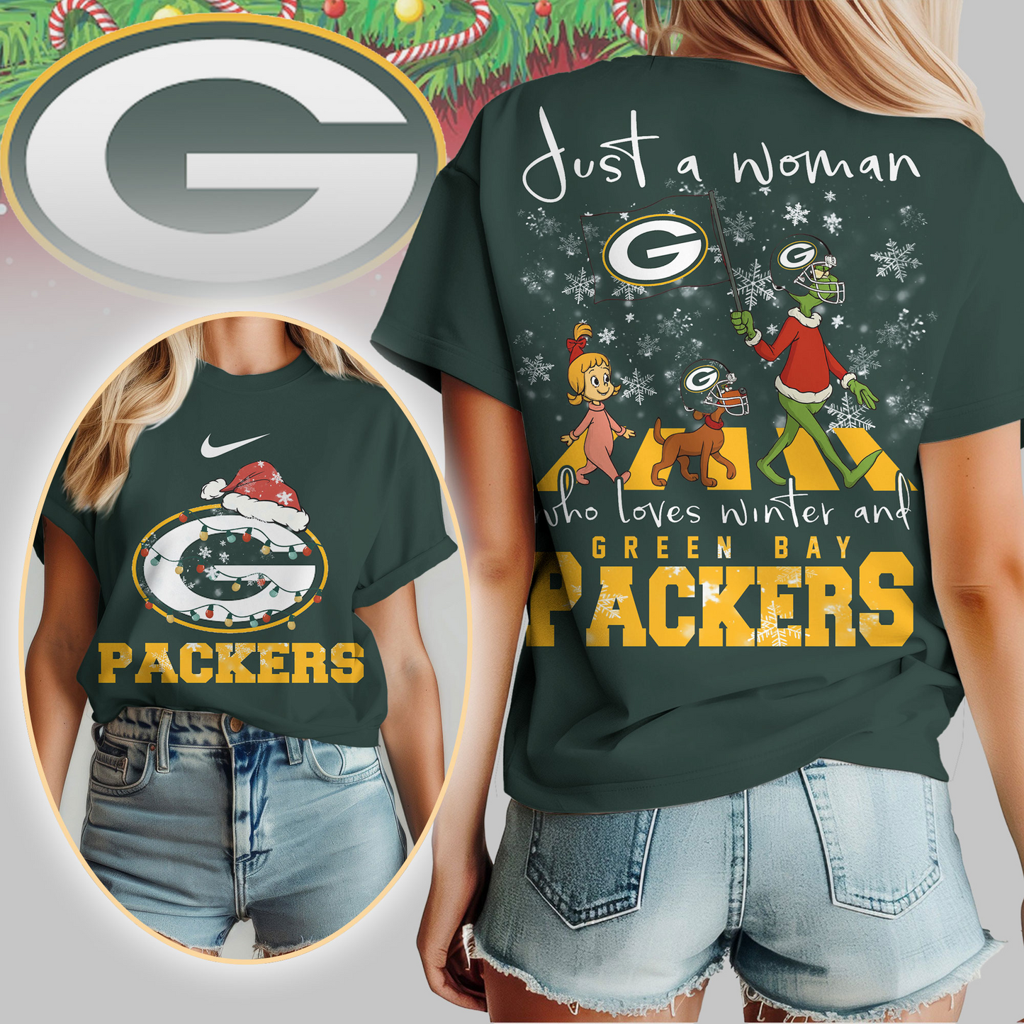 GBP Premium NFL Just A Woman Who Loves Winter 3D Shirt DDT CTND