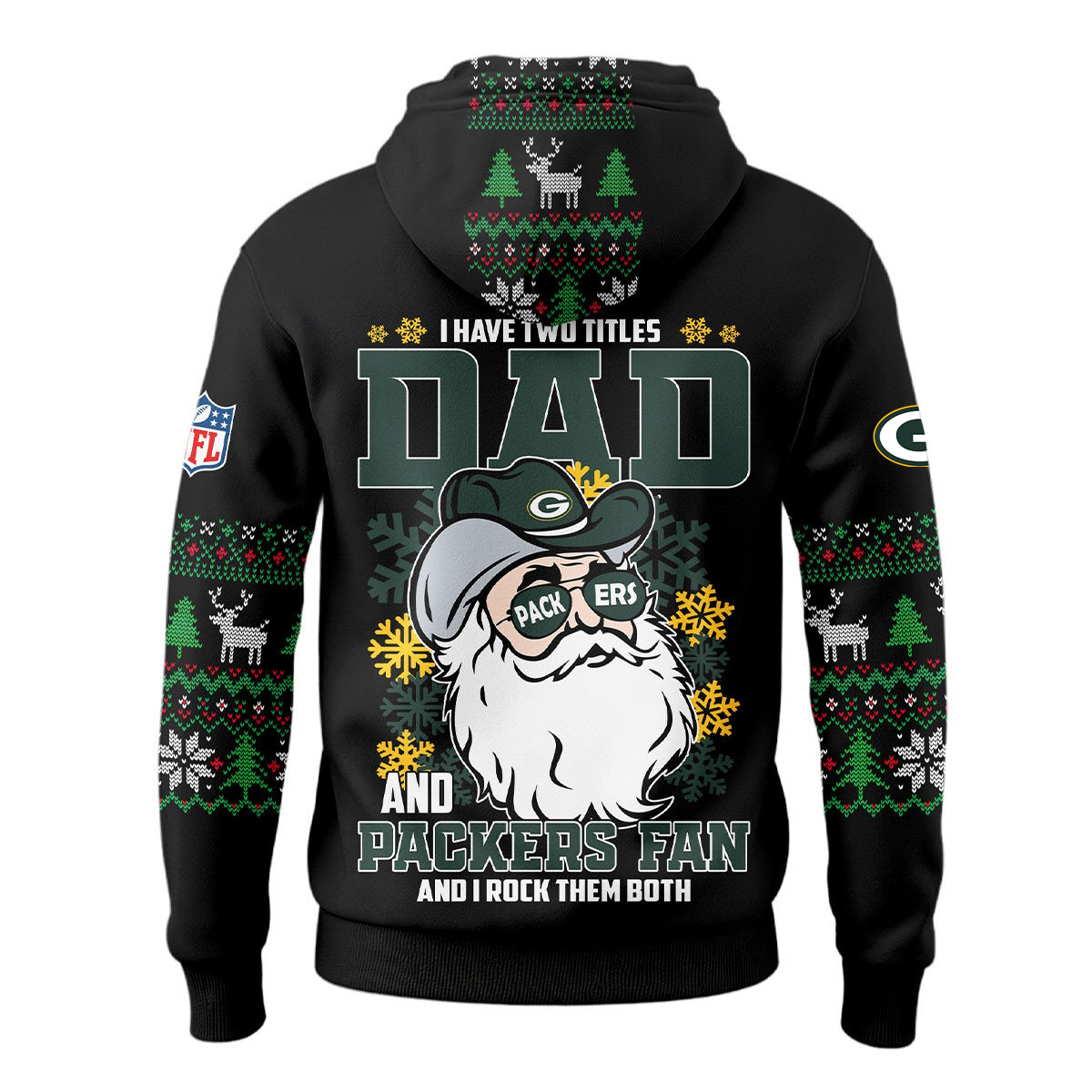 GBP Premium NFL Personalized Papa Claus Hoodie DDT CTND
