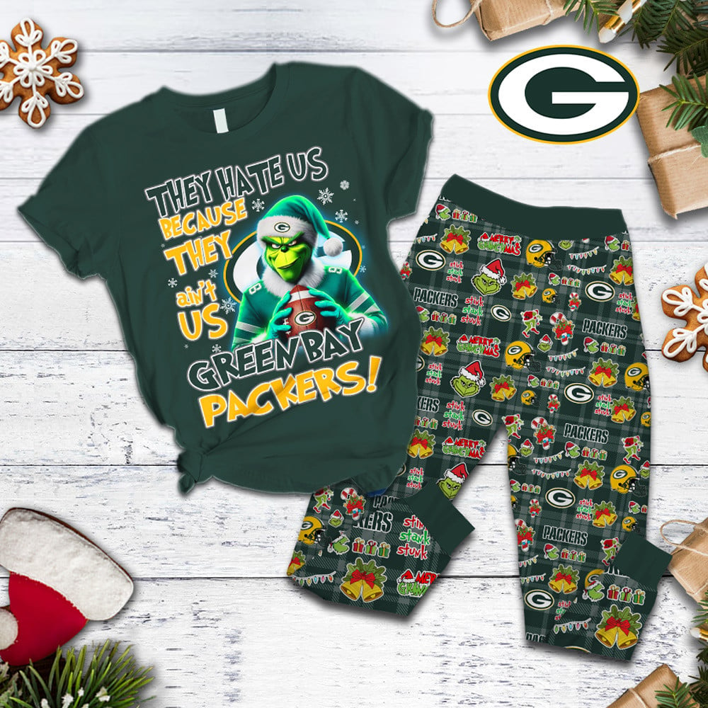 GBP Premium NFL They Ain't Us Grinch Pajamas Set DDT CTND