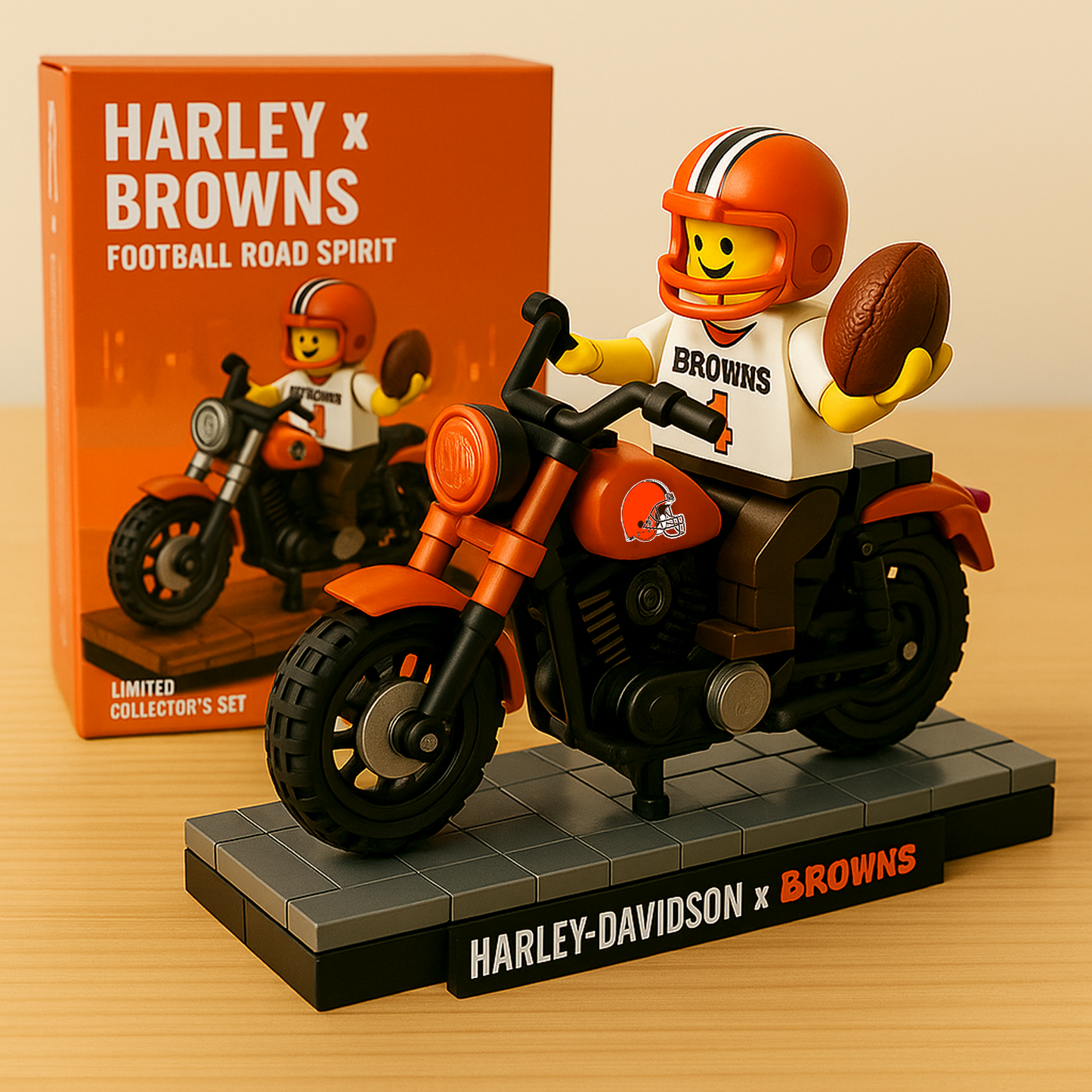 HD x CLE NFL Humorous Building Block Set DatND DVT