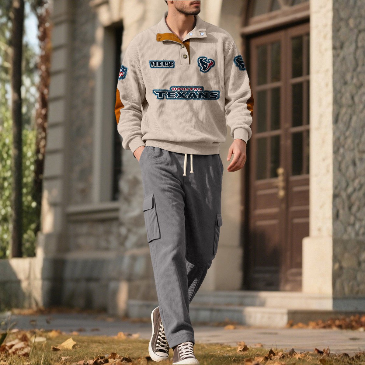 HOU x NFL Men's Corduroy Sweatshirt 1011 DatND DVT