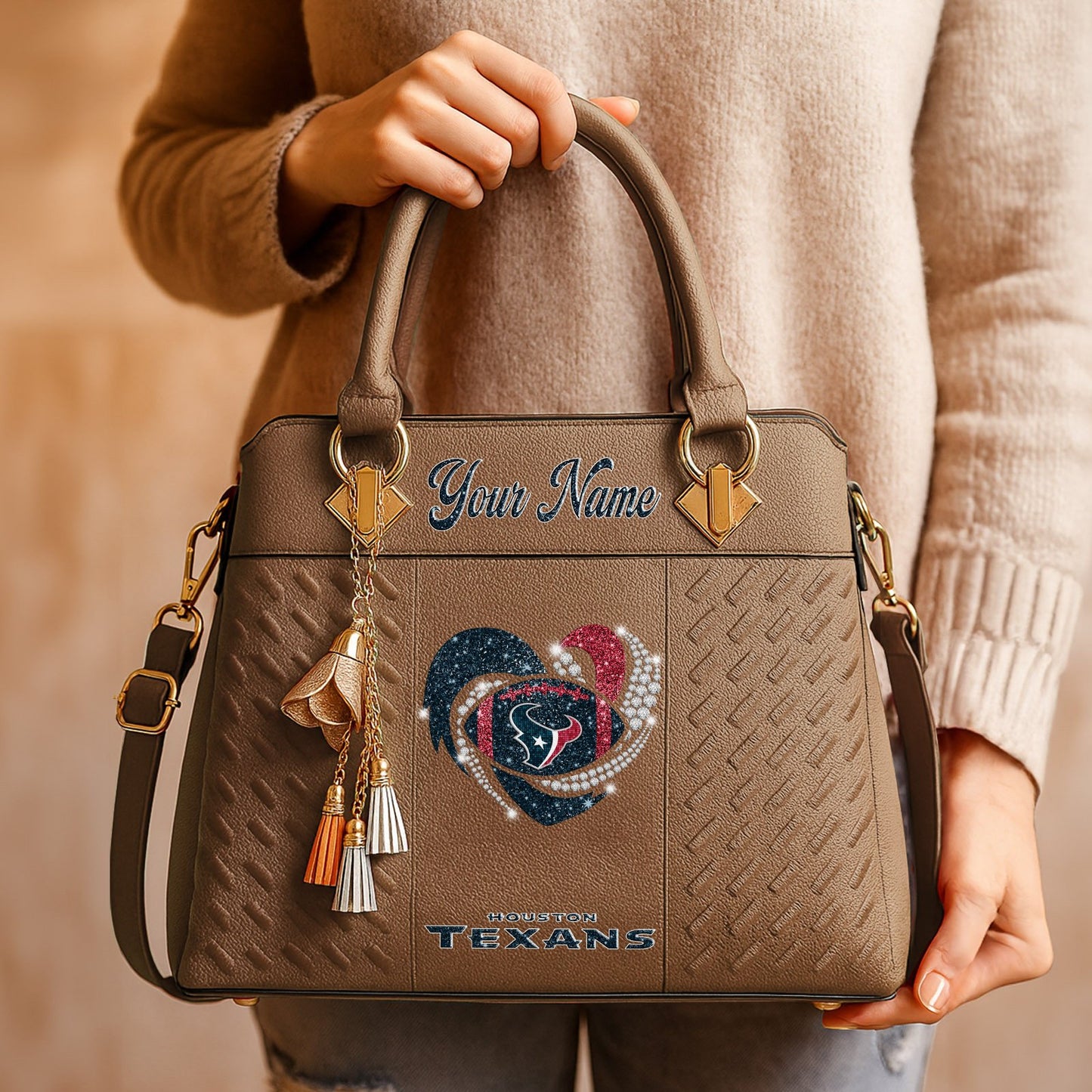 HOU x NFL Zip Handbag 0811 DatND DVT