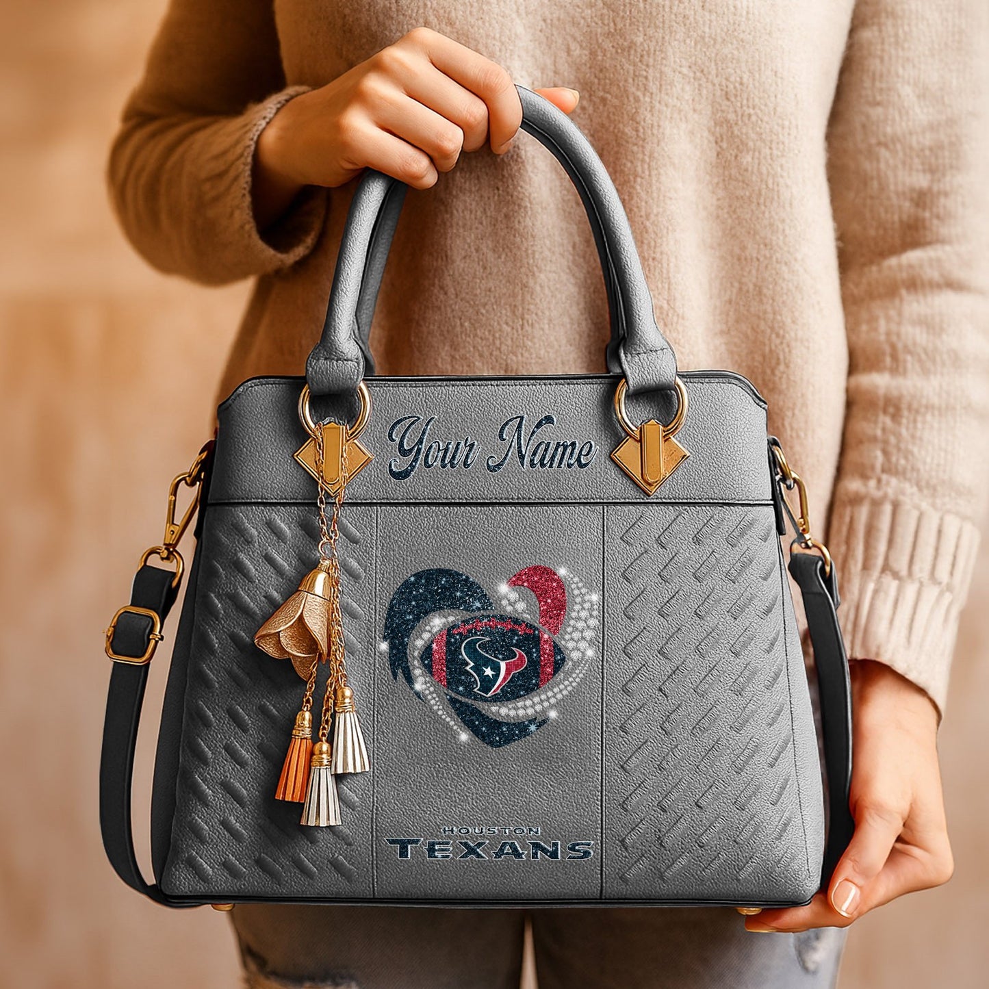 HOU x NFL Zip Handbag 0811 DatND DVT