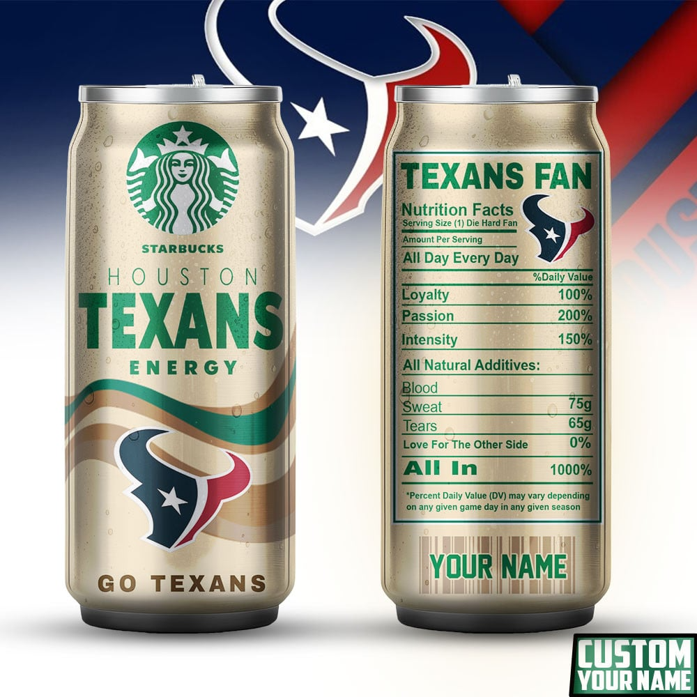 HT Premium NFL Starbucks Energy Can Tumbler DDT  NTL