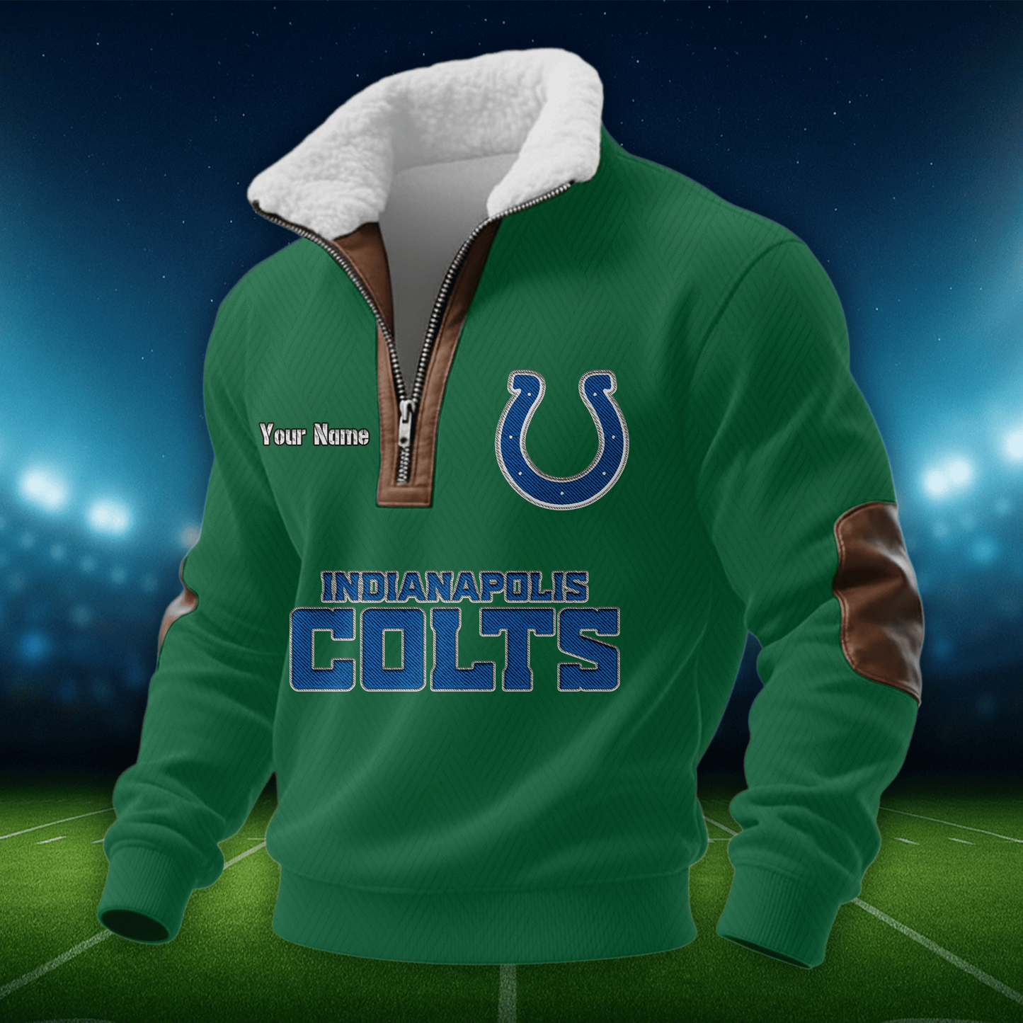 IC NFL Men Fur Collar Sweatshirt DDT CTND