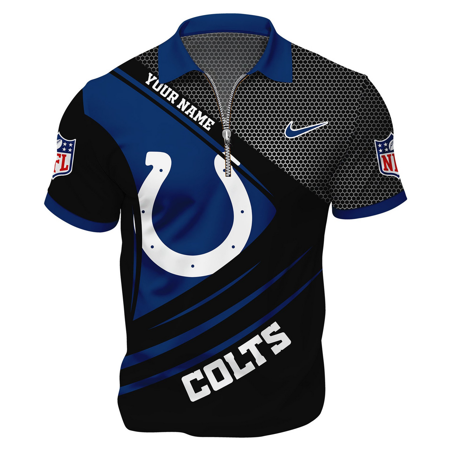 IC Premium NFL Game Day Polo With Zipper Shirt DDT NTL