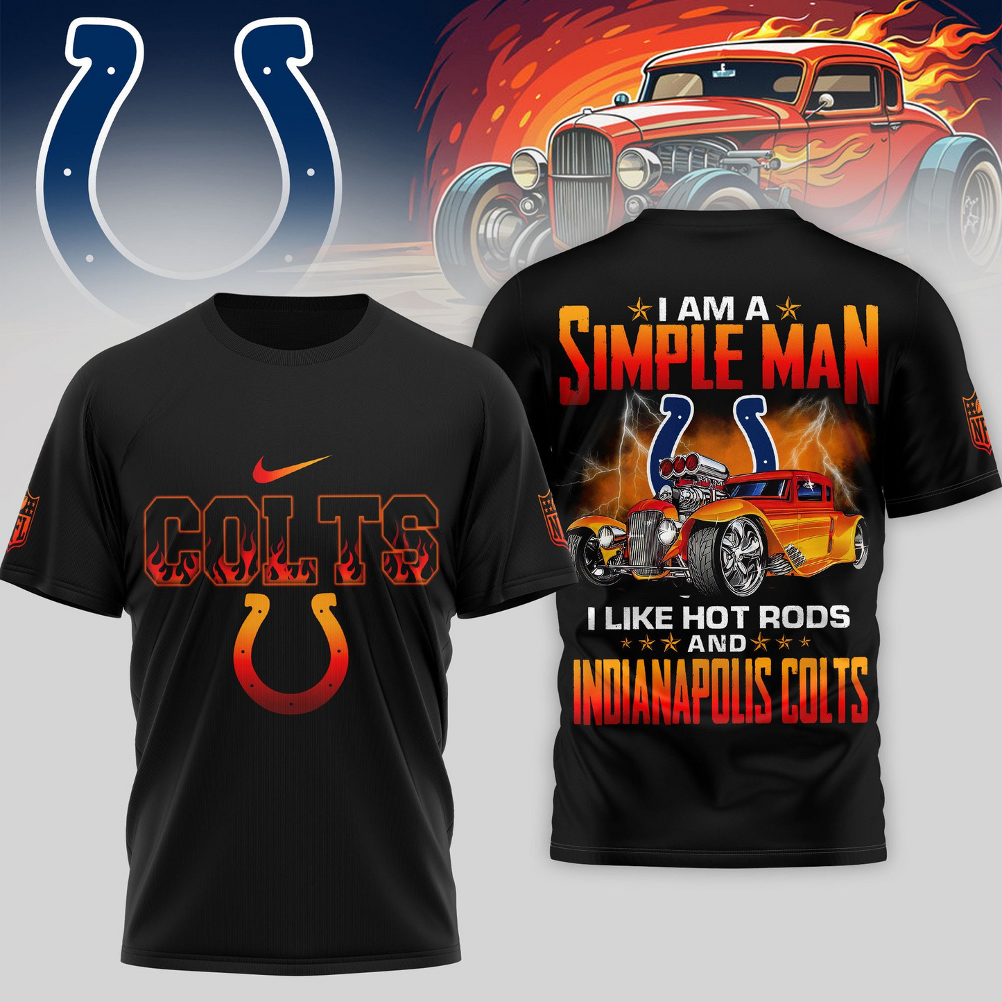 IC Premium NFL Hot Rods 3D Shirt DDT HLPHUONG