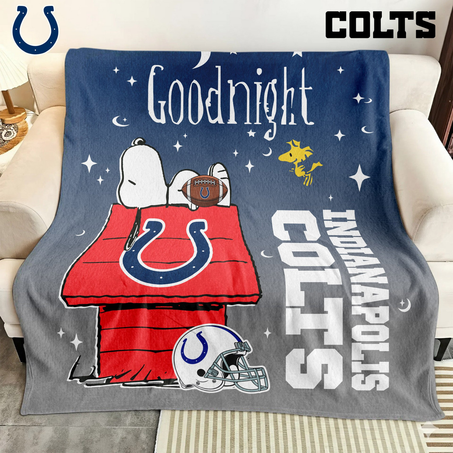 IC Premium NFL Snoopy Fan Blanket DDT NTL