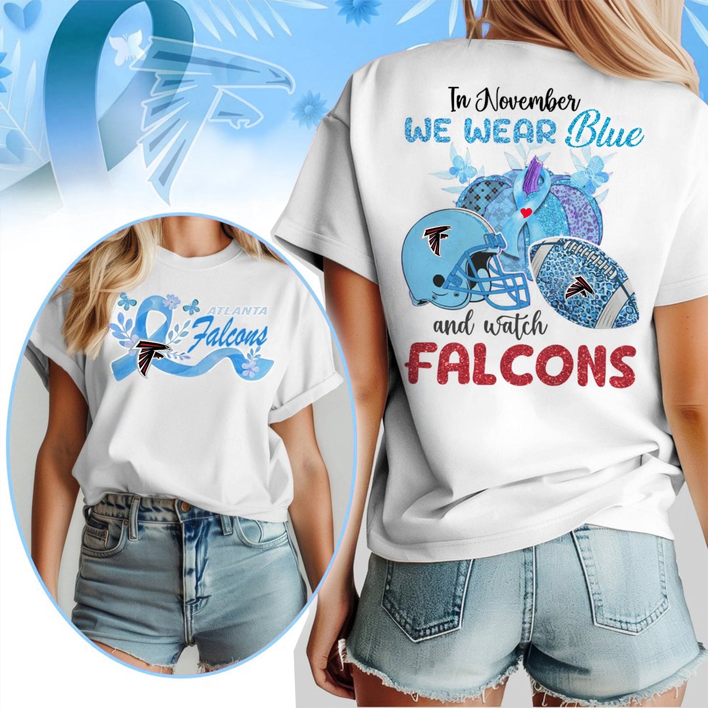 IN NOVEMBER WE WEAR BLUE AND WATCH ATL SHIRT NDT NHM