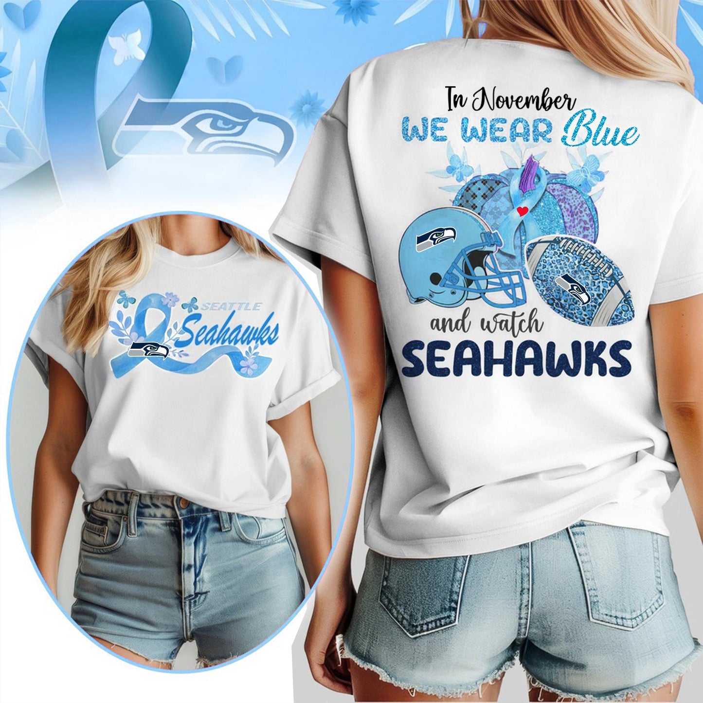 IN NOVEMBER WE WEAR BLUE AND WATCH SEA SHIRT NDT NHM