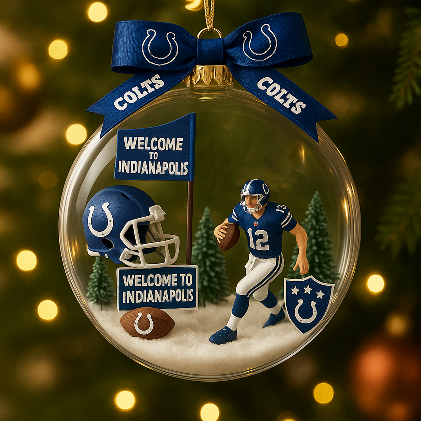 IND x NFL Commemorative Christmas Ornament DatND DVT