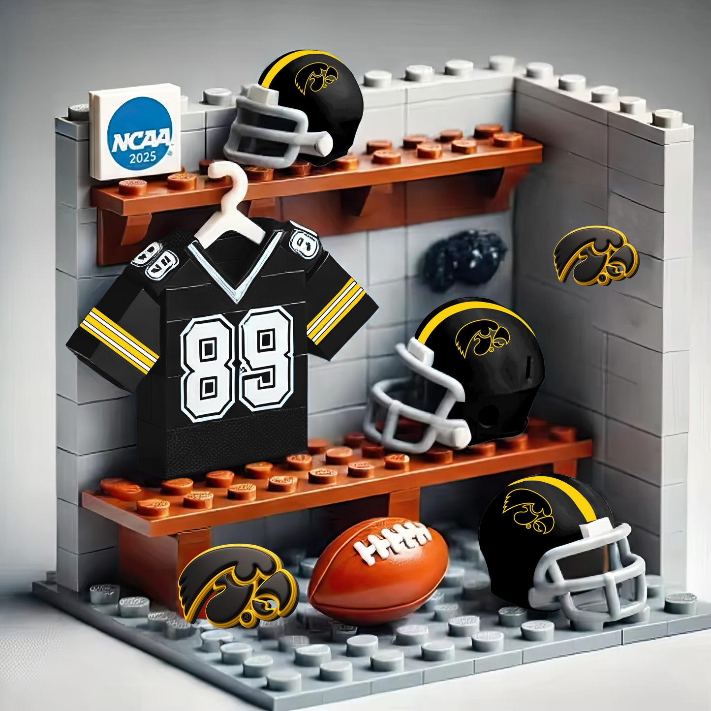 NCAA Teams Custom Building Blocks Creative Peripheral Gift Model Toy Mini Changing Room  DDT CTND