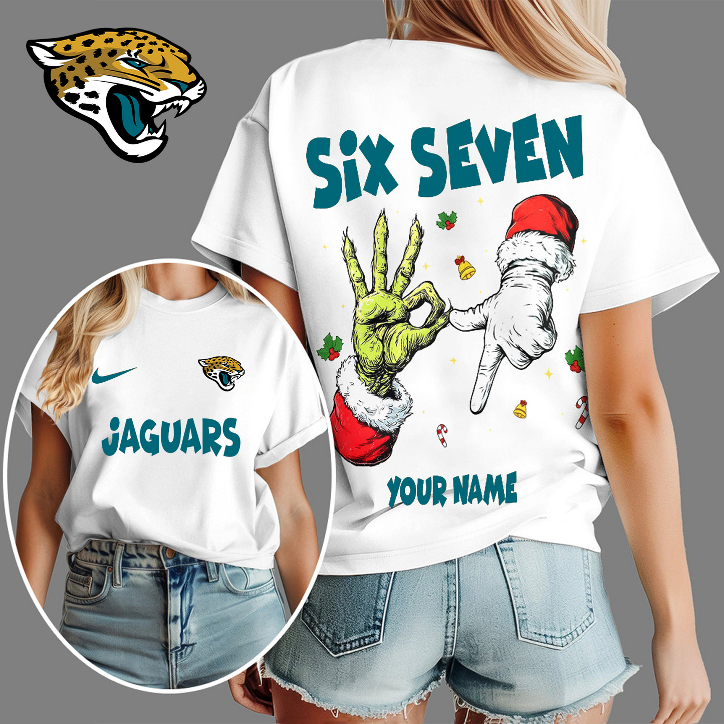 JAC x NFL Funny Six Seven Hot Trend Tshirt Custom Any Name DATND TANTD
