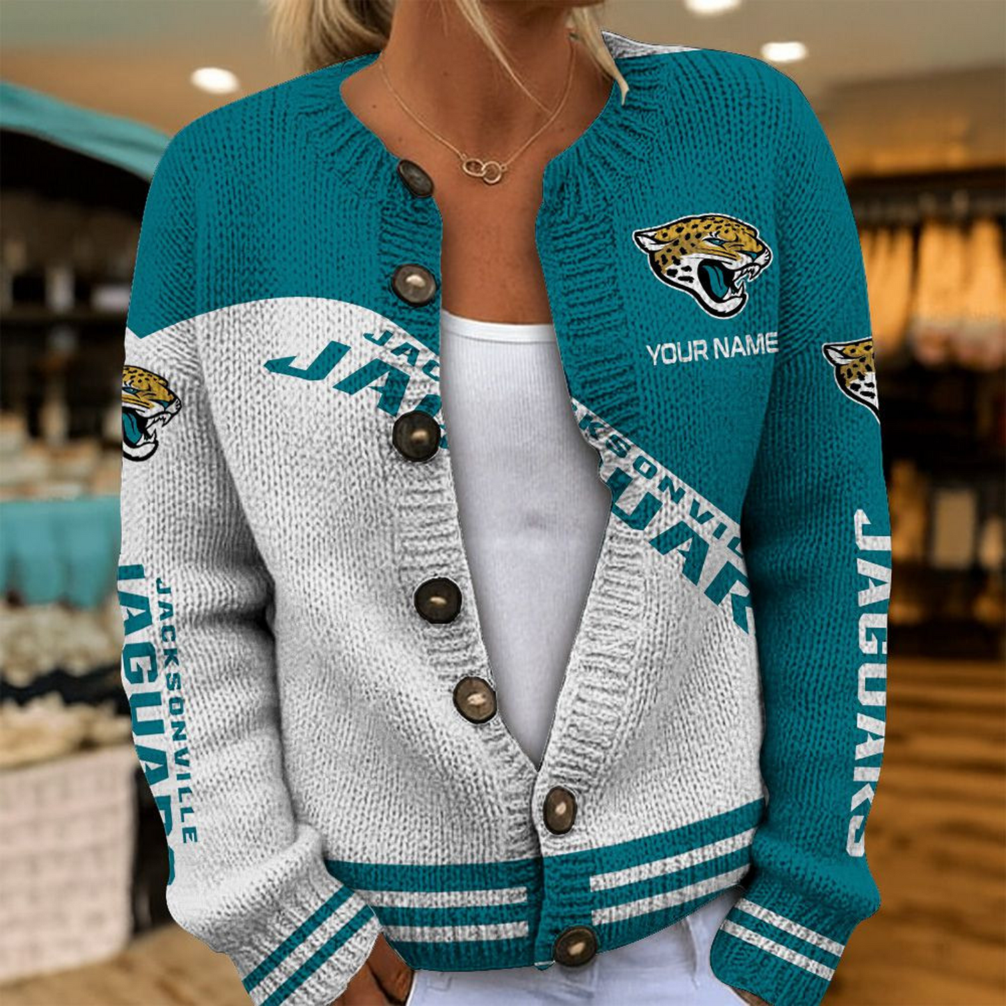JAC x NFL Knitted Cardigan DATND TANTD