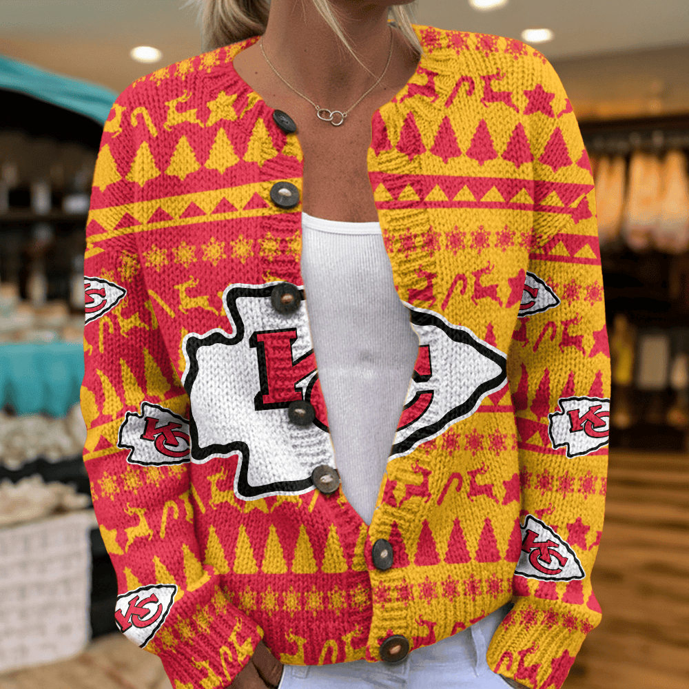 KC x NFL Cardigan Sweatshirt With Button V2  DatND DVT