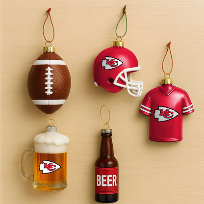 KC x NFL Football Combo Set 5 Acrylic Ornament For Home Decor DatND DVT