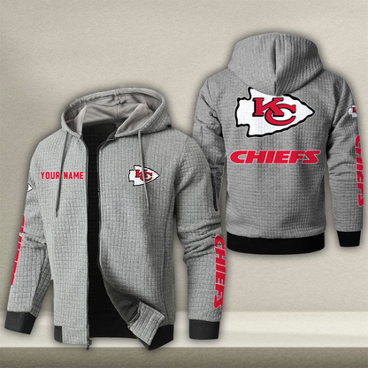 KC x NFL Quilted Zip Hoodie DatND DVT