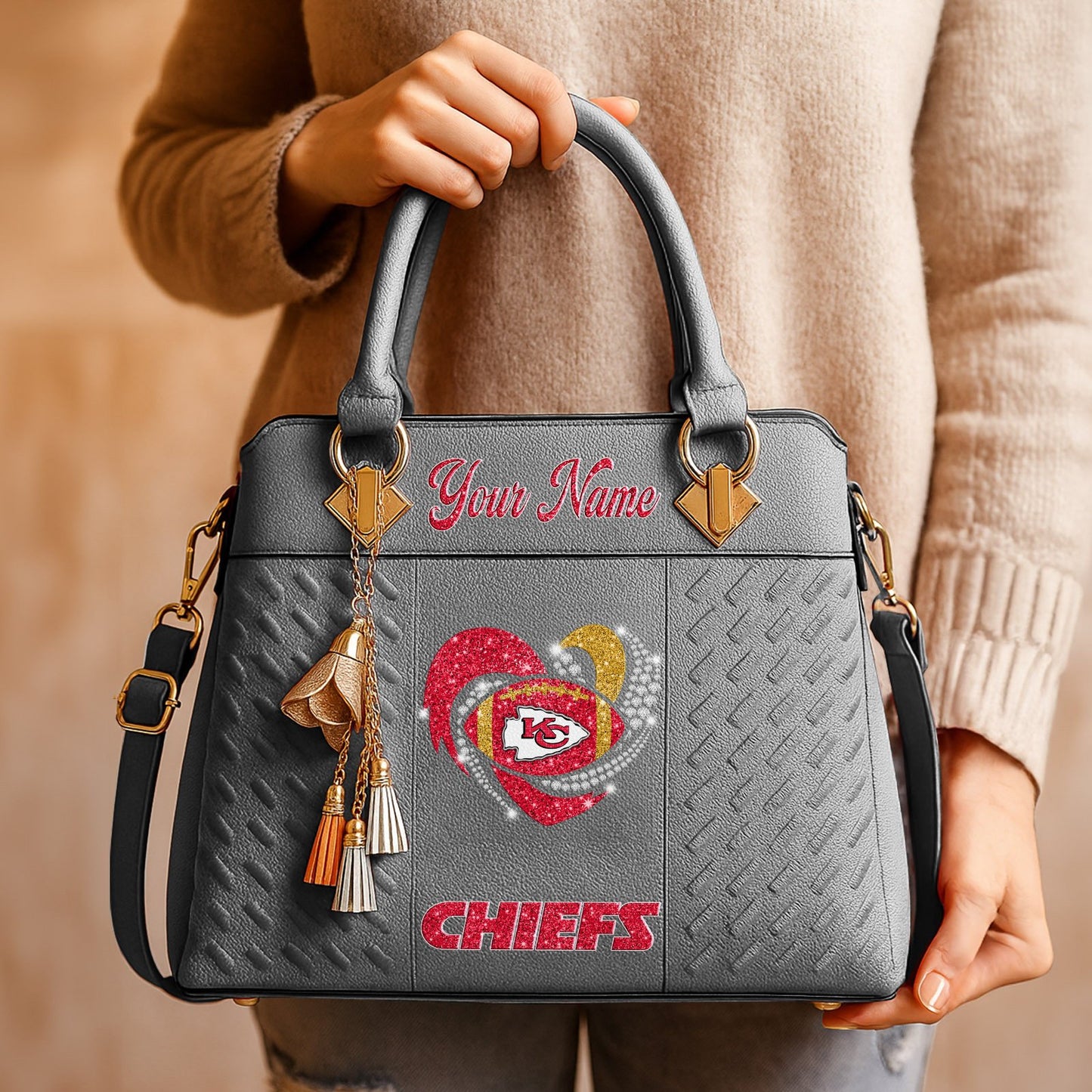 KC x NFL Zip Handbag 0811 DatND DVT
