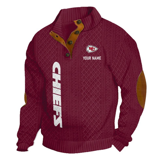 KCC NFL Basic Knitted Stand Collar Sweatshirt DDT CTND