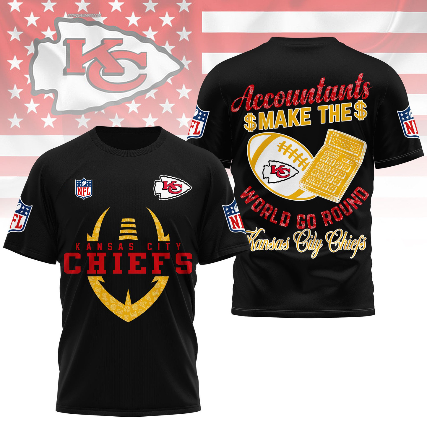 KCC Premium NFL Accountant Pride Fan 3D Shirt DDT CTND