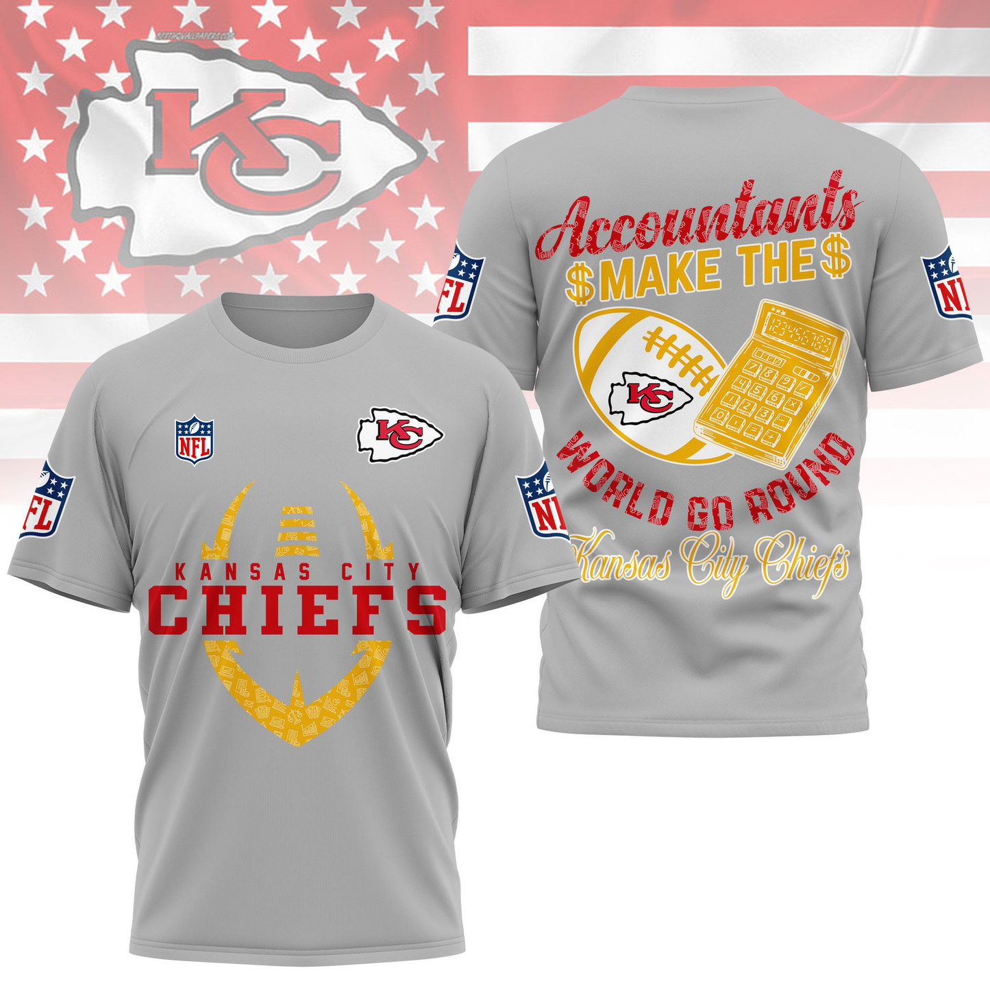 KCC Premium NFL Accountant Pride Fan 3D Shirt DDT CTND