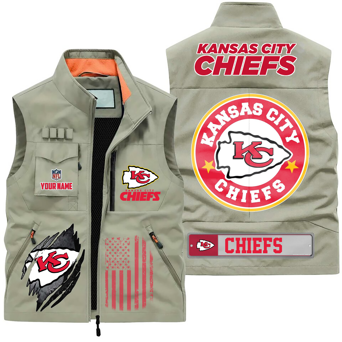 KCC Premium NFL Fishing Vest DDT CTND