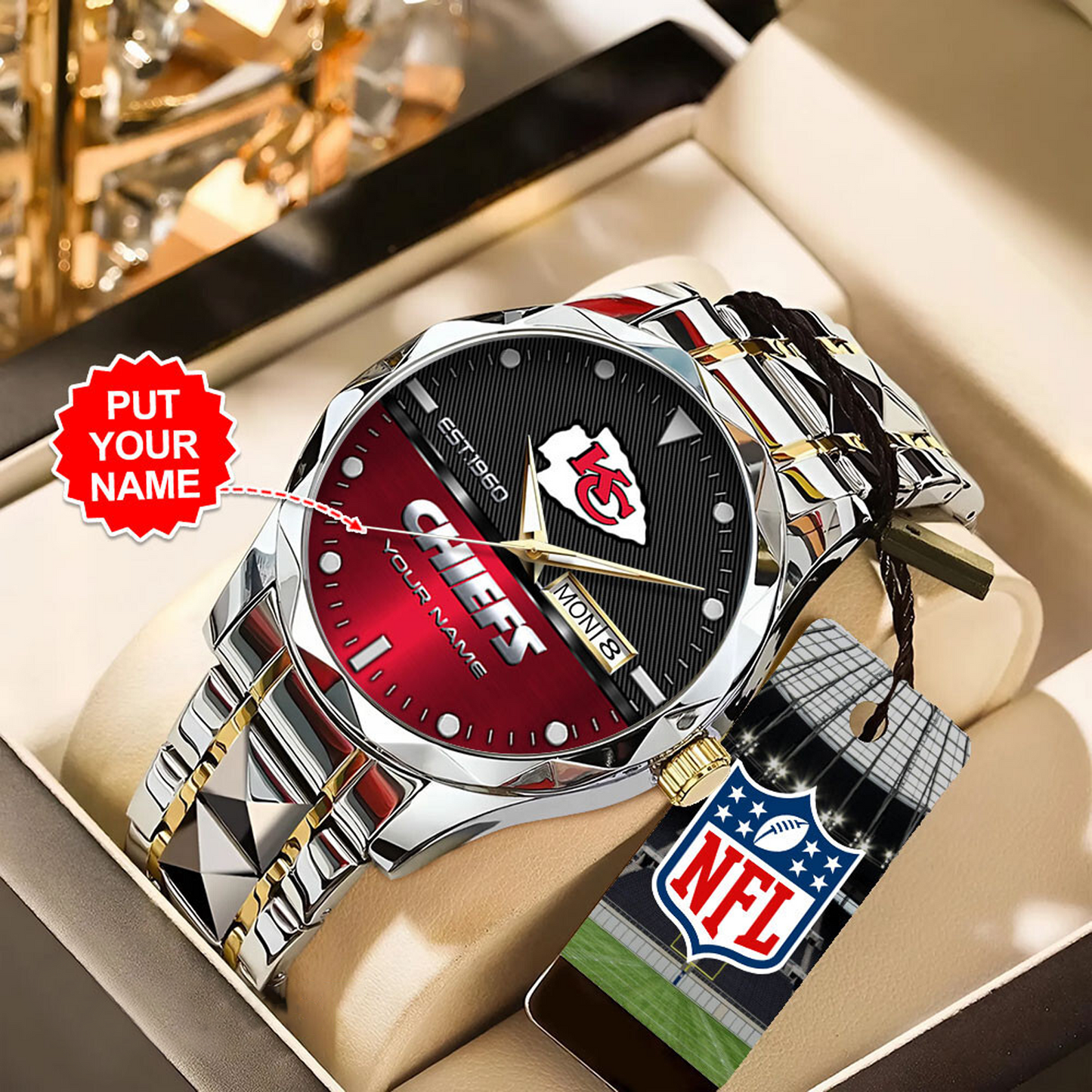 KCC x NFL Alloy Luxury Quartz Watch DATND TANTD