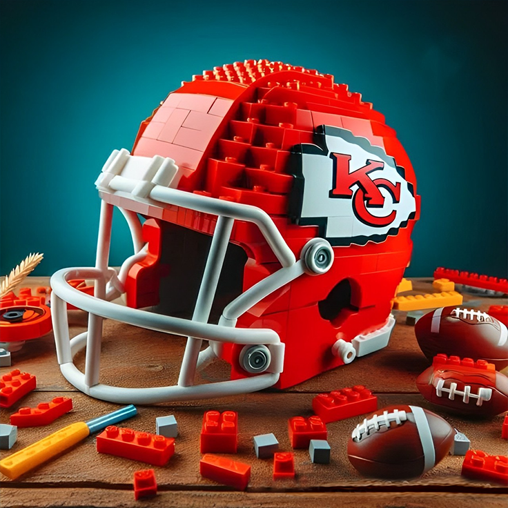 NFL Teams Helmets Armed With LEGO-Like Blocks DDT CTND KAN