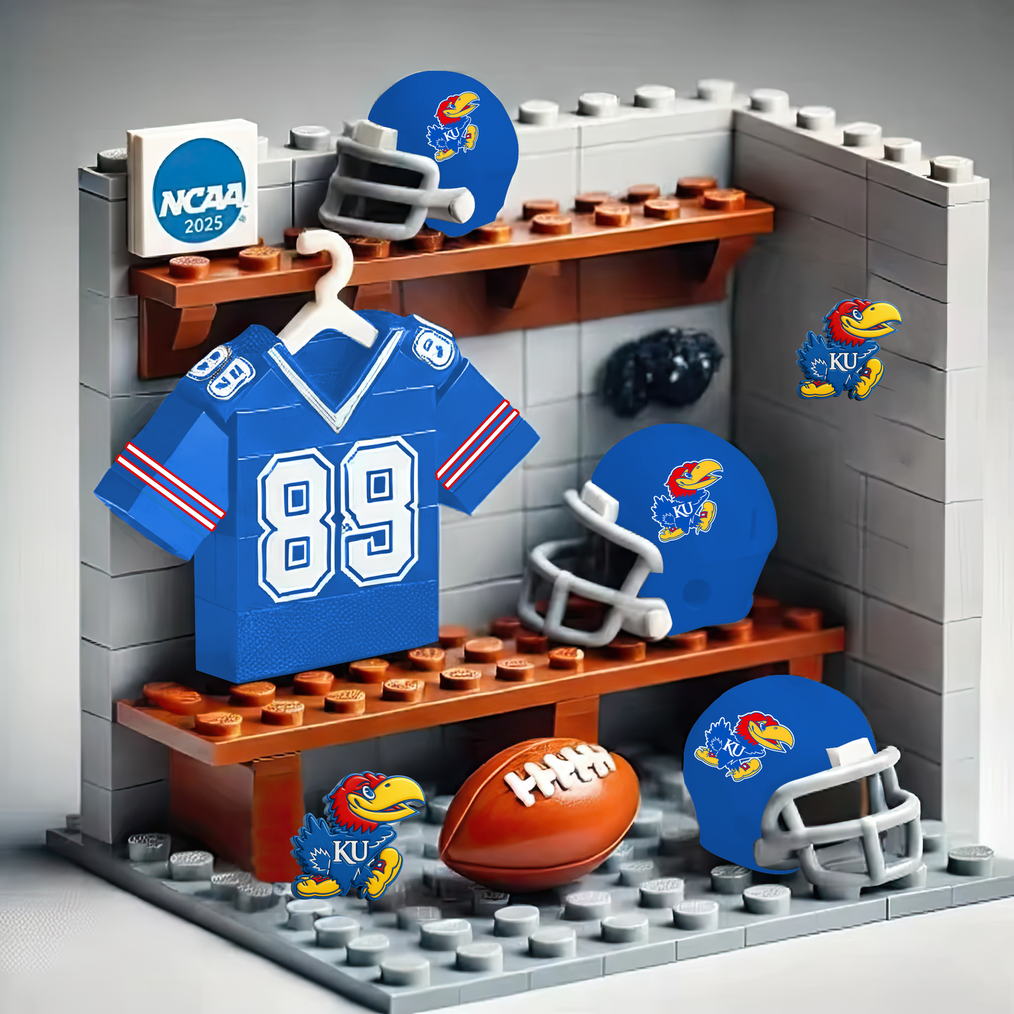 NCAA Teams Custom Building Blocks Creative Peripheral Gift Model Toy Mini Changing Room  DDT CTND