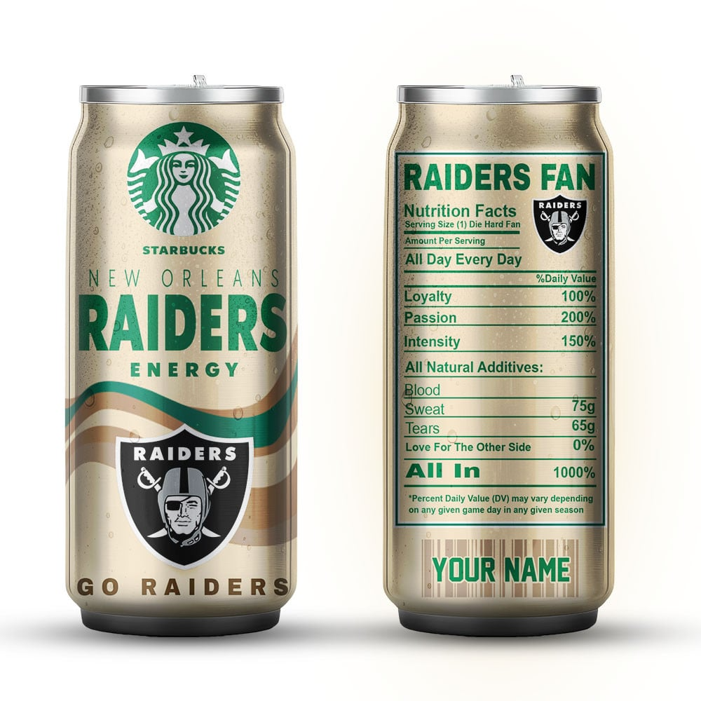 LVR Premium NFL Starbucks Energy Can Tumbler DDT  NTL