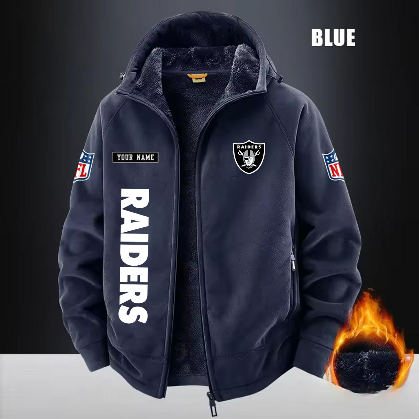 LVR x NFL 3D Half-zip Hoodie DATND TANTD