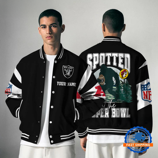 LVR x NFL Spotted at the Super Bowl Varsity Jacket DDT NTL