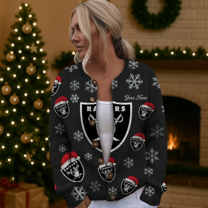 LVR x NFL Women Cardigan Sweater Christmas DDT CTND