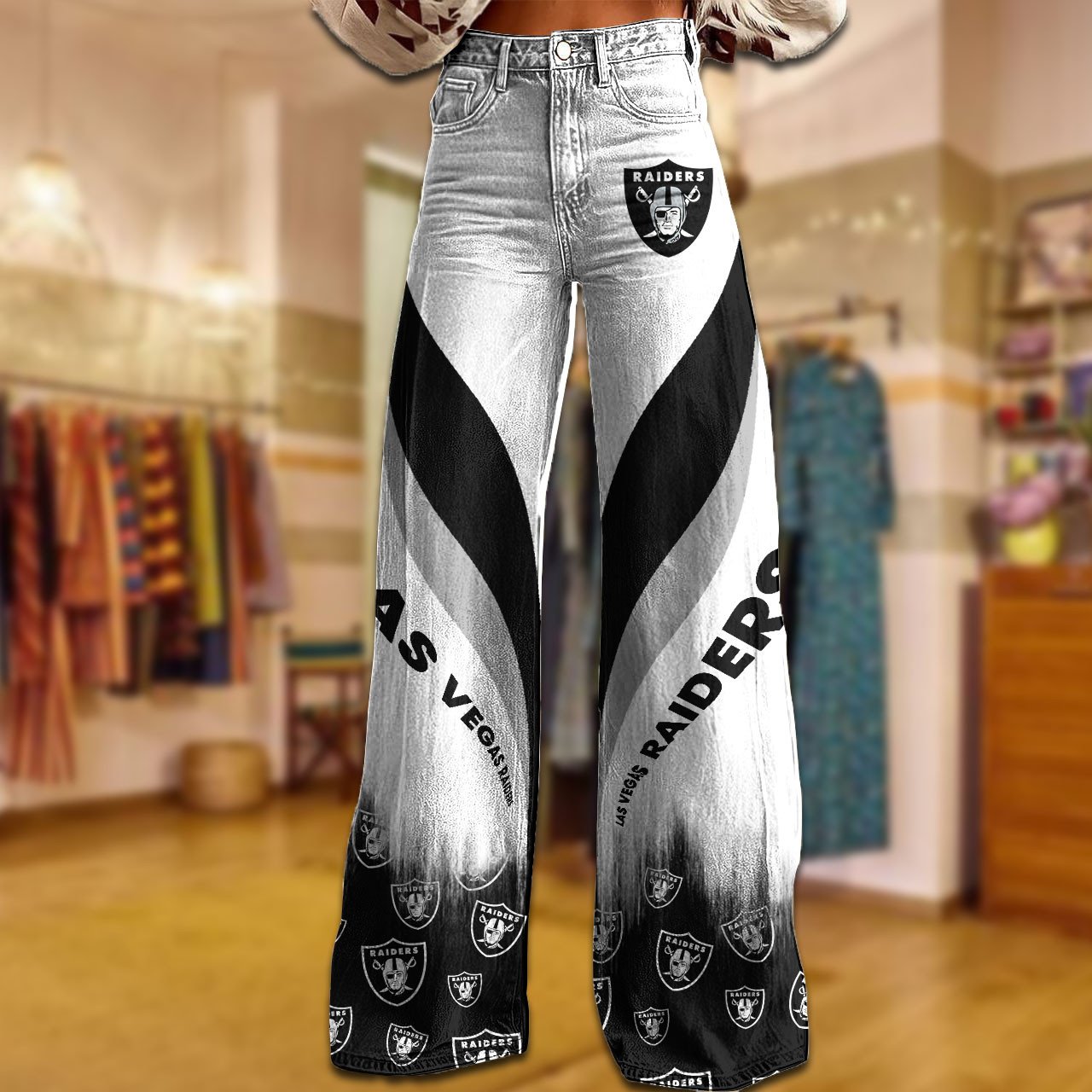 LVR x NFL Women's Casual Wide Leg Pants DATND TANTD 281025