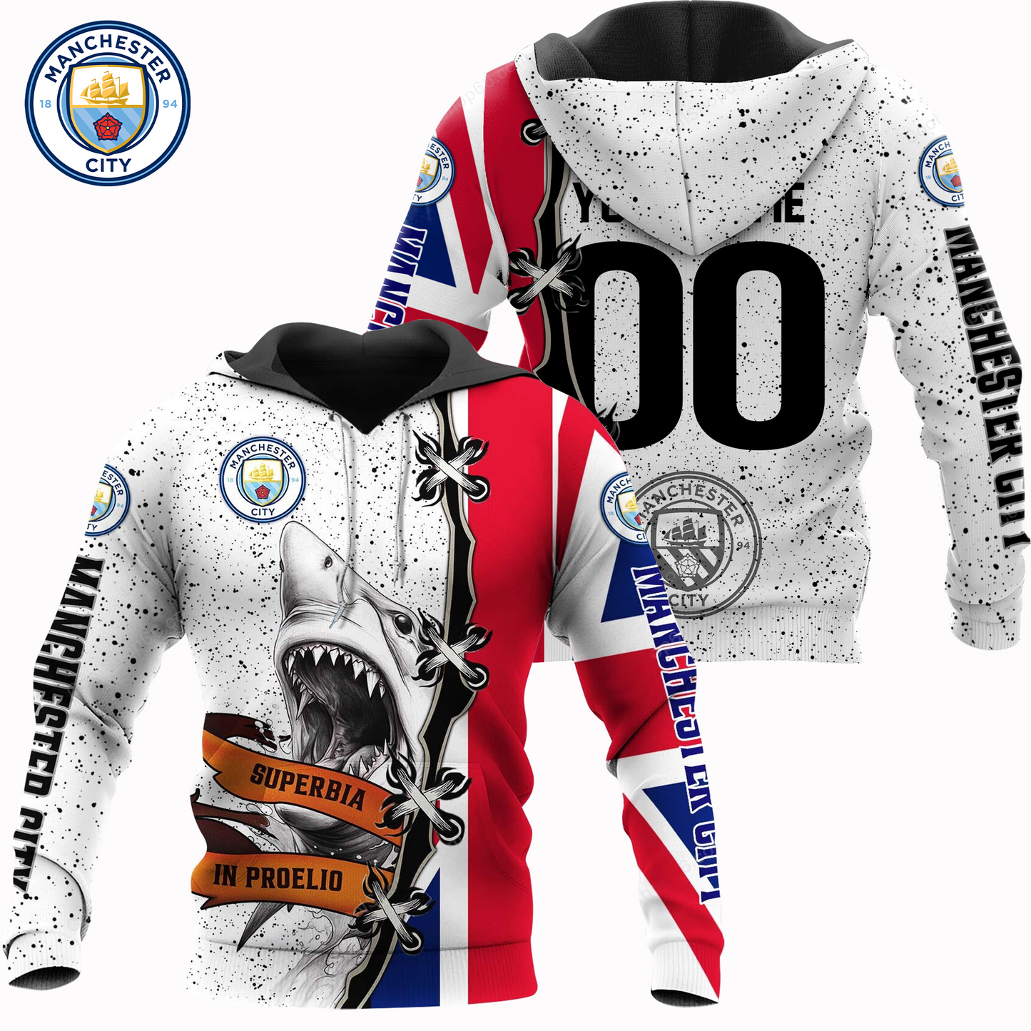 MC x EPL UK Flag Mascot Design Shirt DDT CTND