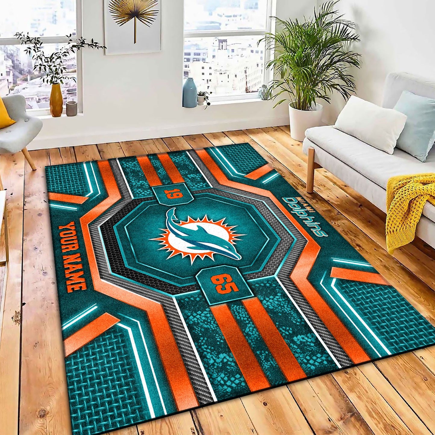 MIA x NFL Custom Rug DatND DVT