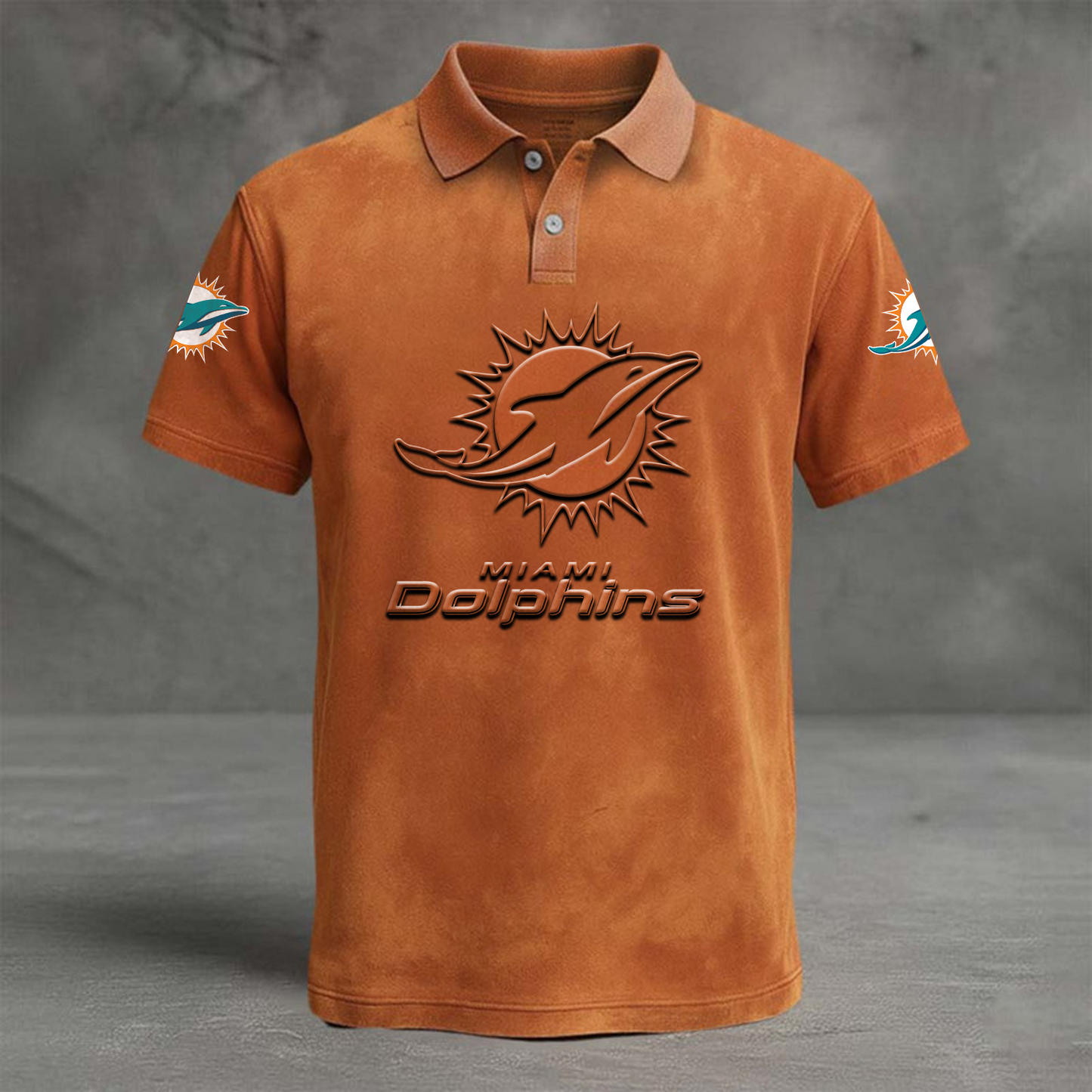 MIA x NFL Embossed Polo Shirt DATND TANTD