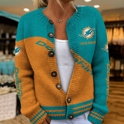 MIA x NFL Knitted Cardigan DATND TANTD