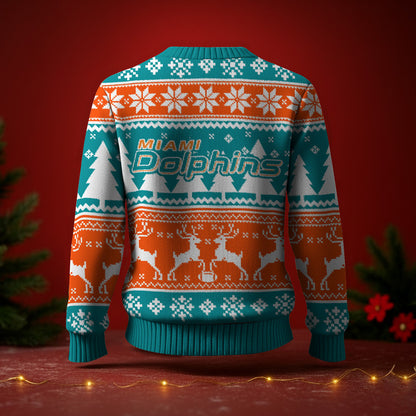 MIA x NFL Premium Ugly Christmas Sweater DatND DVT