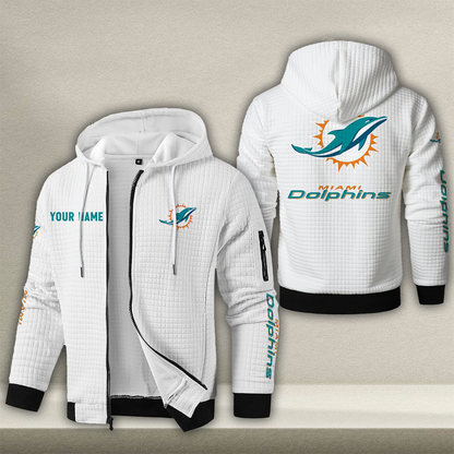 MIA x NFL Quilted Zip Hoodie DatND DVT