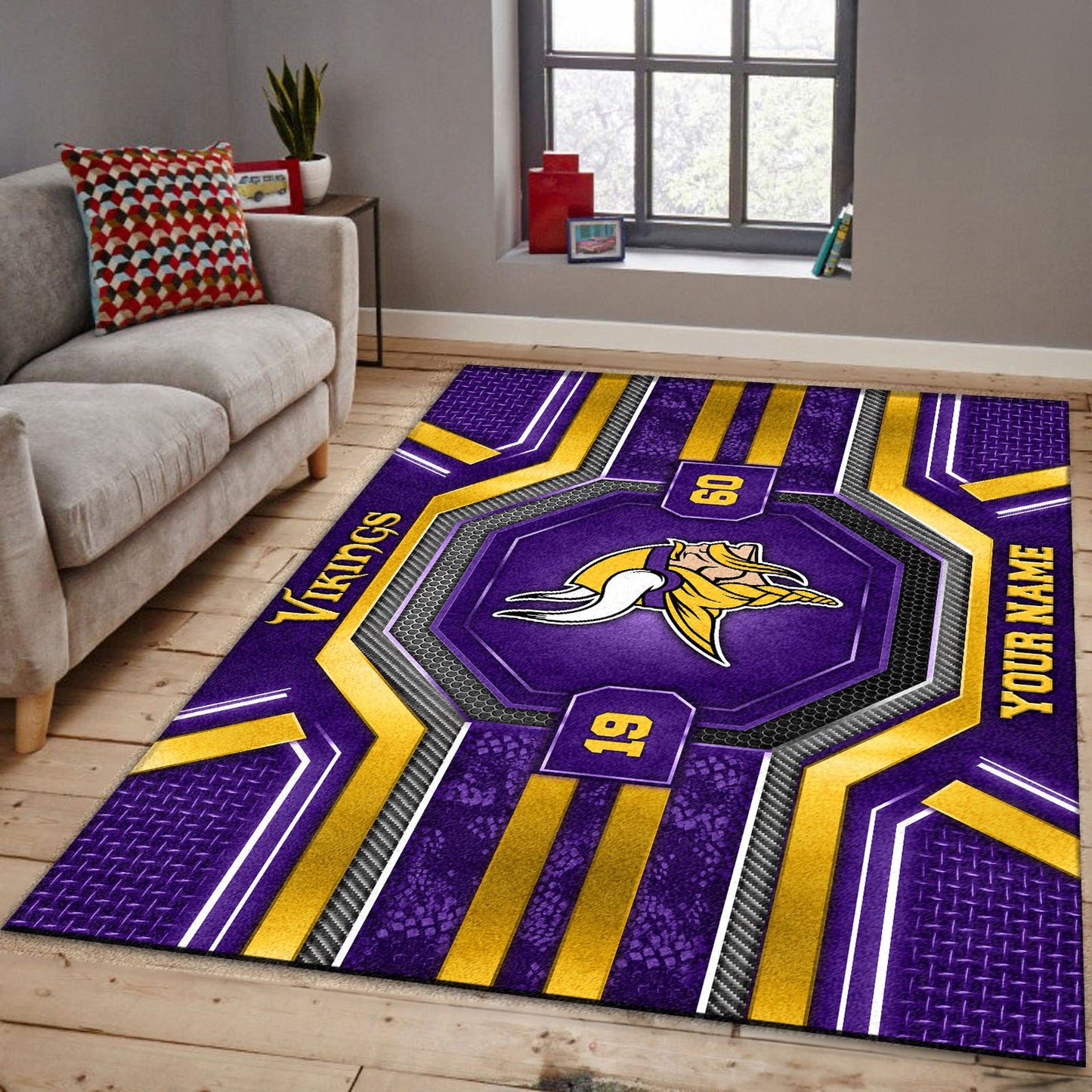 MIN x NFL Custom Rug DatND DVT