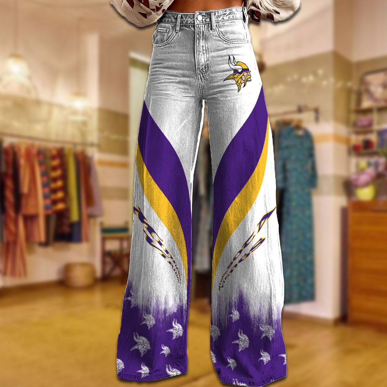 MIN x NFL Women's Casual Wide Leg Pants DATND TANTD 281025