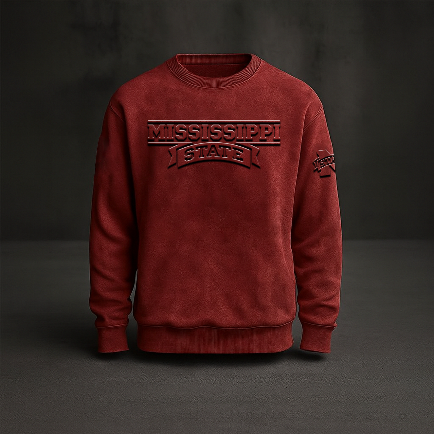 MIS x NCAA Embossed Sweat Shirt DATND TANTD