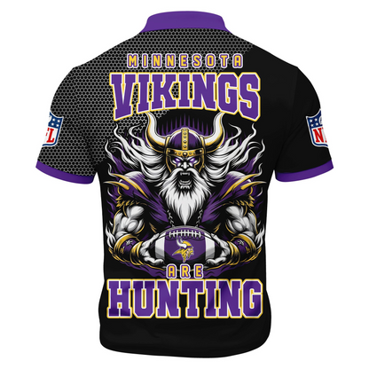 MV Premium NFL Game Day Polo With Zipper Shirt DDT NTL