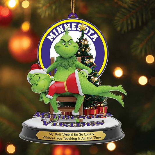 MV Premium NFL x Grinch Acrylic Ornament DDT NTL