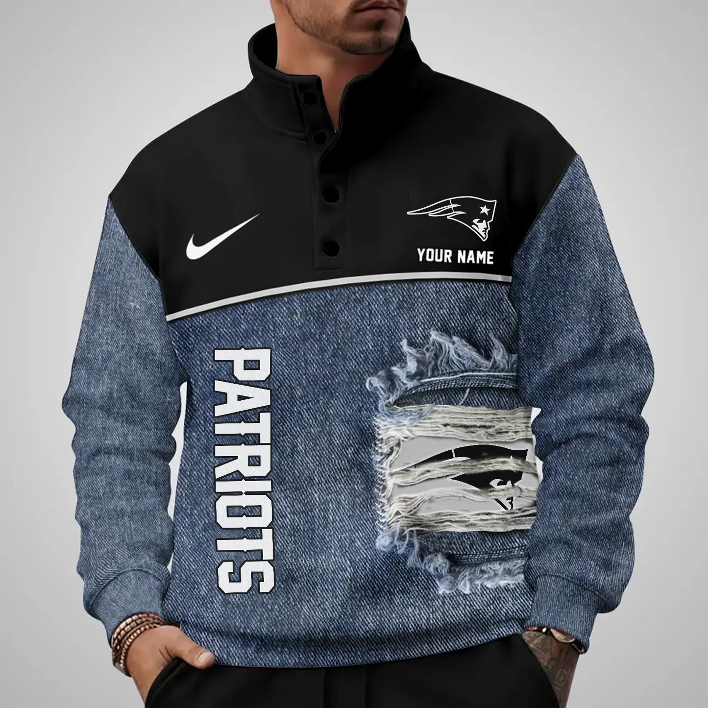 NE x NFL Half Button Sweatshirt DatND DVT