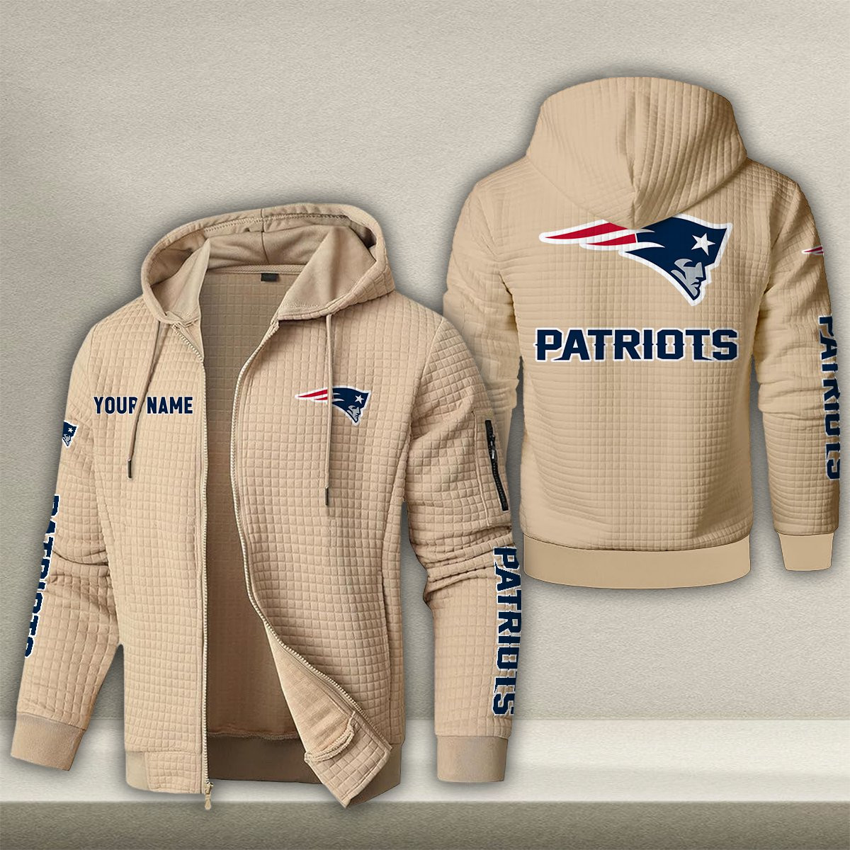 NE x NFL Quilted Zip Hoodie DatND DVT