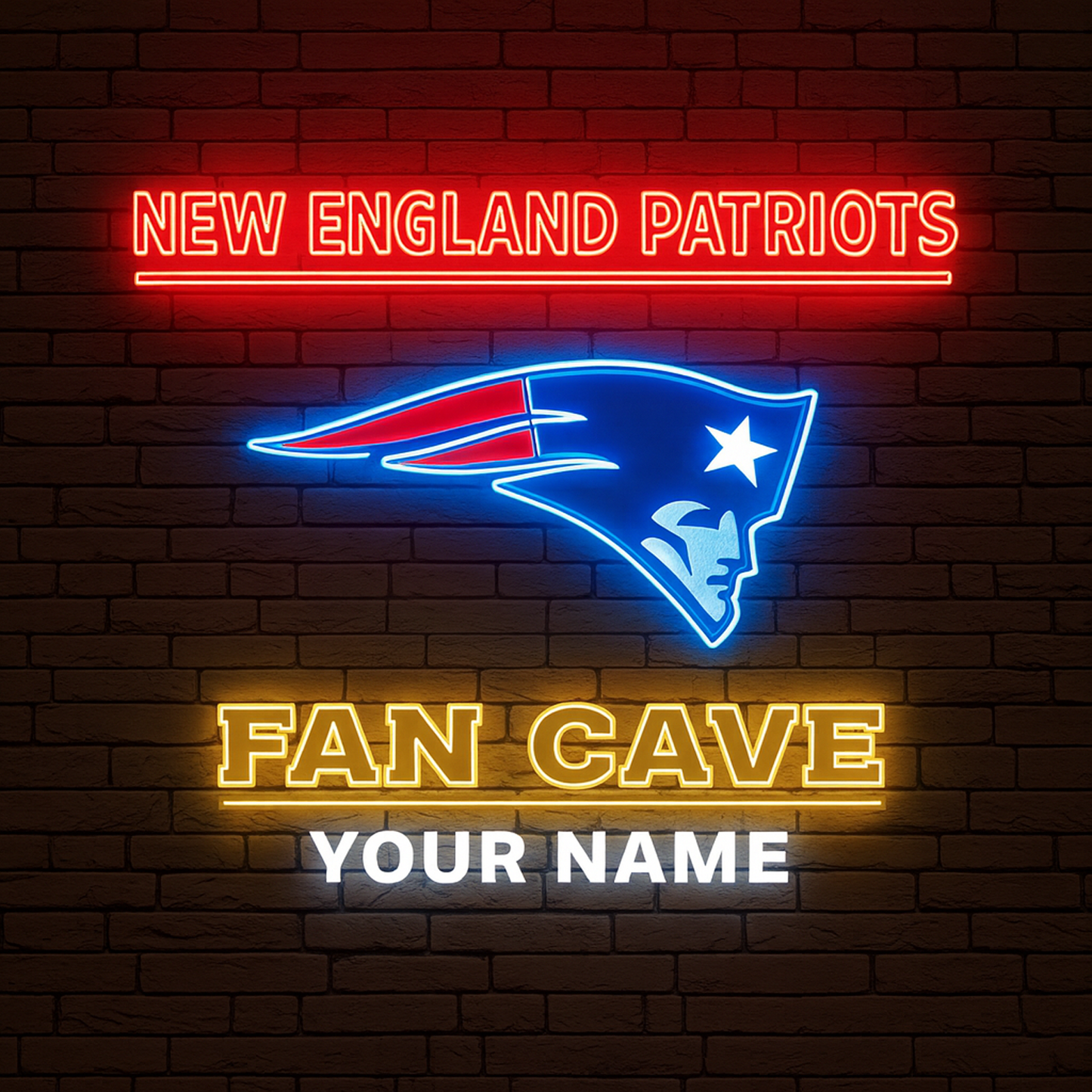 NEP x NFL PREMIUM LED LIGHT WALL DECOR DATND TANTD