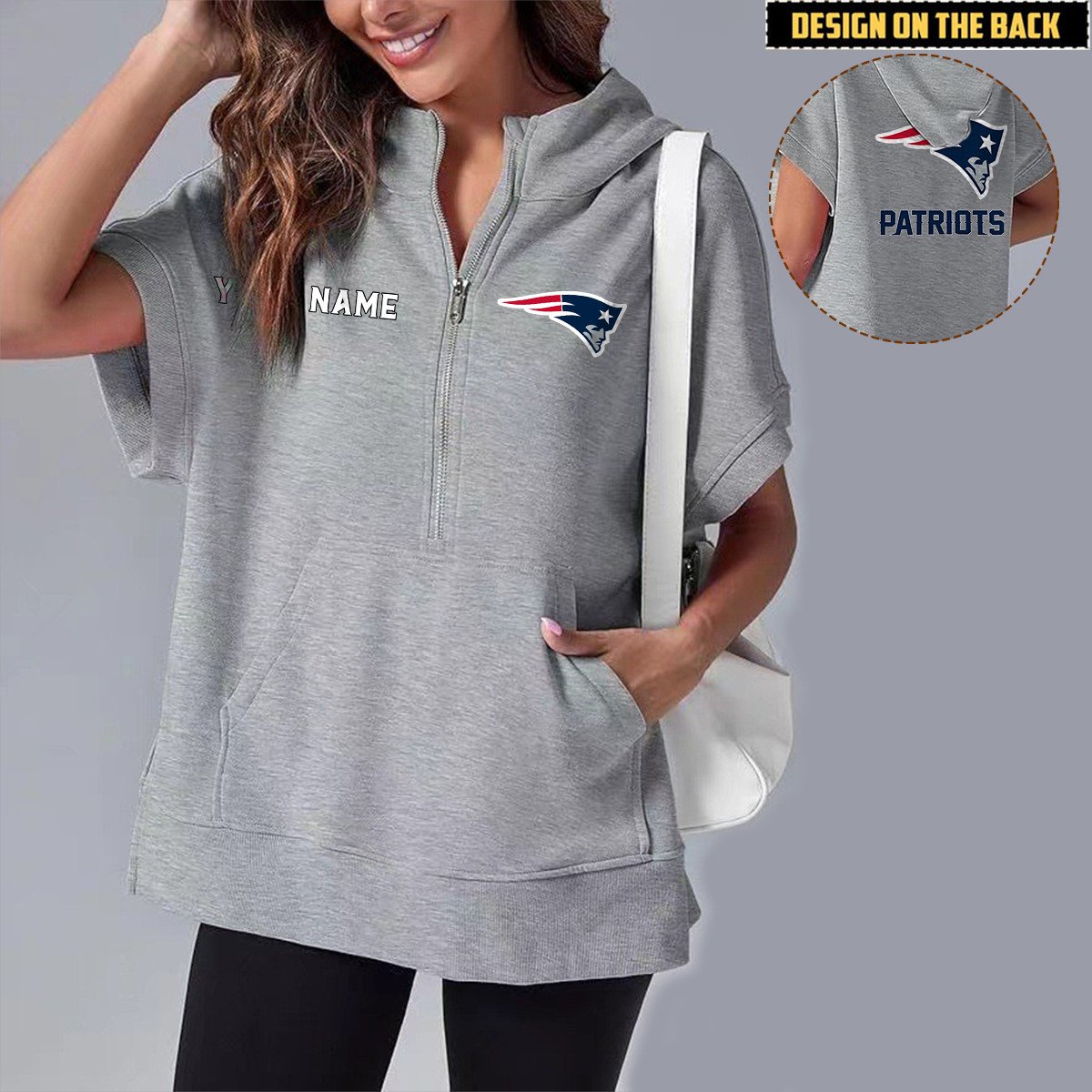 NEP x NFL Short Sleeve Zip Hoodie DATND TANTD