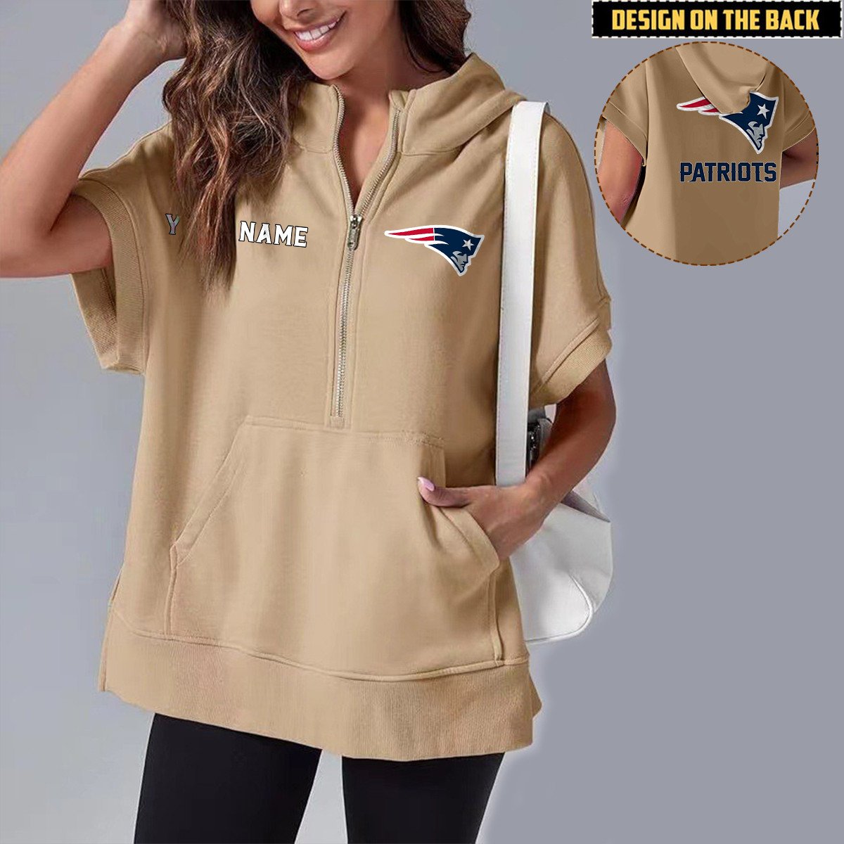 NEP x NFL Short Sleeve Zip Hoodie DATND TANTD